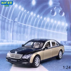 1:24 Maybach 62S Sedan Car Alloy Car Model Diecast Metal Toy Vehicles Car Model Simulation Collection Childrens Toy A98