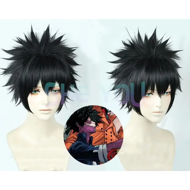 2025 My Boku no Hero Academia Dabi Black Short Cosplay Costume + Track + Wig Cap