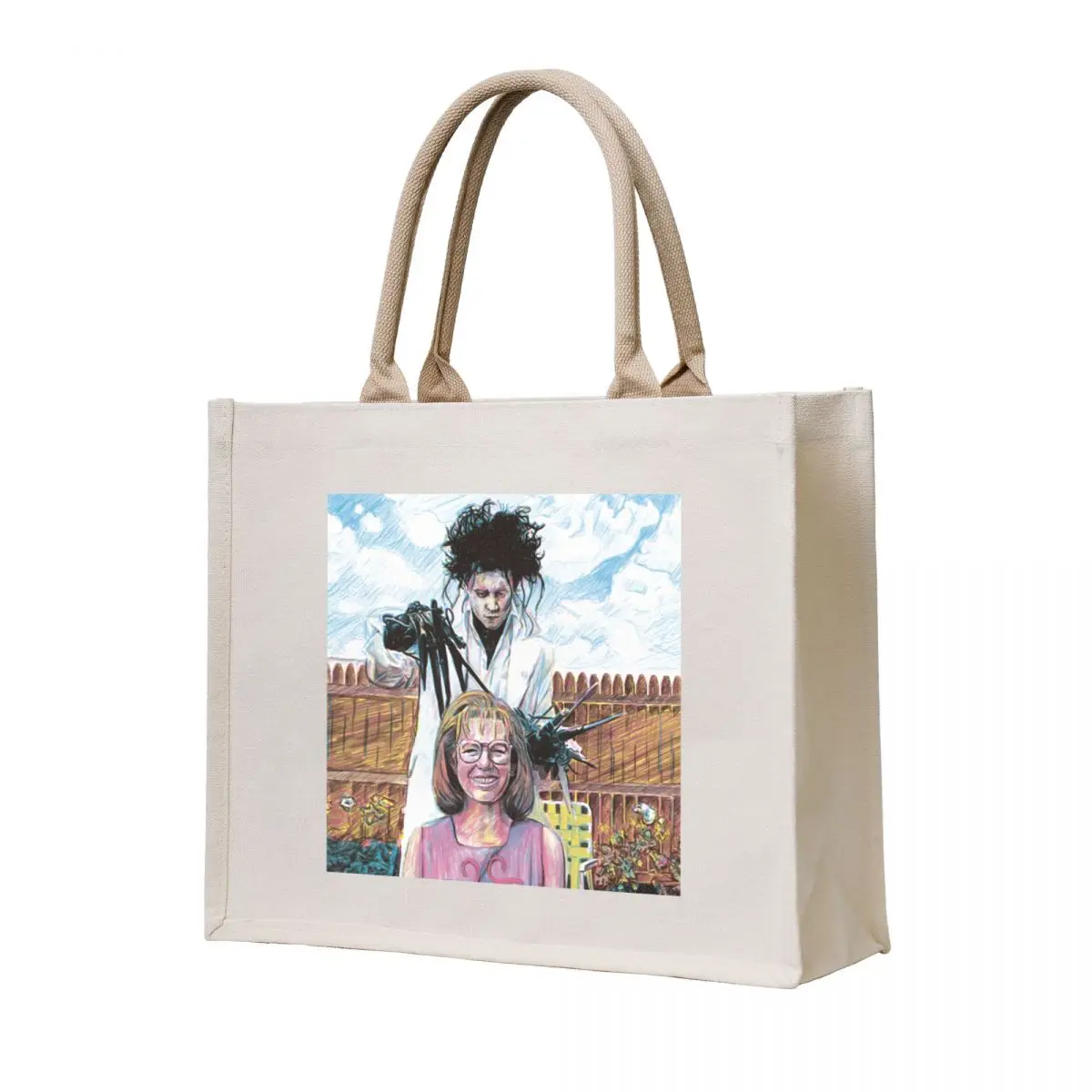 

Edward Scissorhands Tote Bag reusable shopping bag hand bags Women's shopper bag