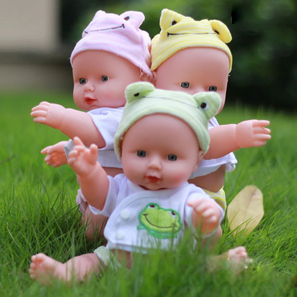 30cm Simulation Baby Dolls Soft Elastic Realistic Baby Doll Movable Smooth Prepregnancy Morning Education Baby Companion Toys