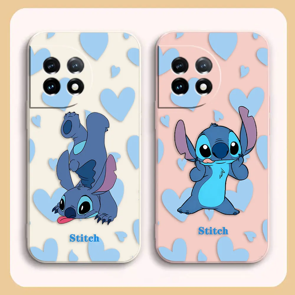 Phone Case For Oneplus 5 5T 6 6T 9 9R 8 8T 7 7T ACE 2V NORD 2 3 Lite Pro Case Cover Funda Cqoue Shell Capa Cute Lilo And Stitch