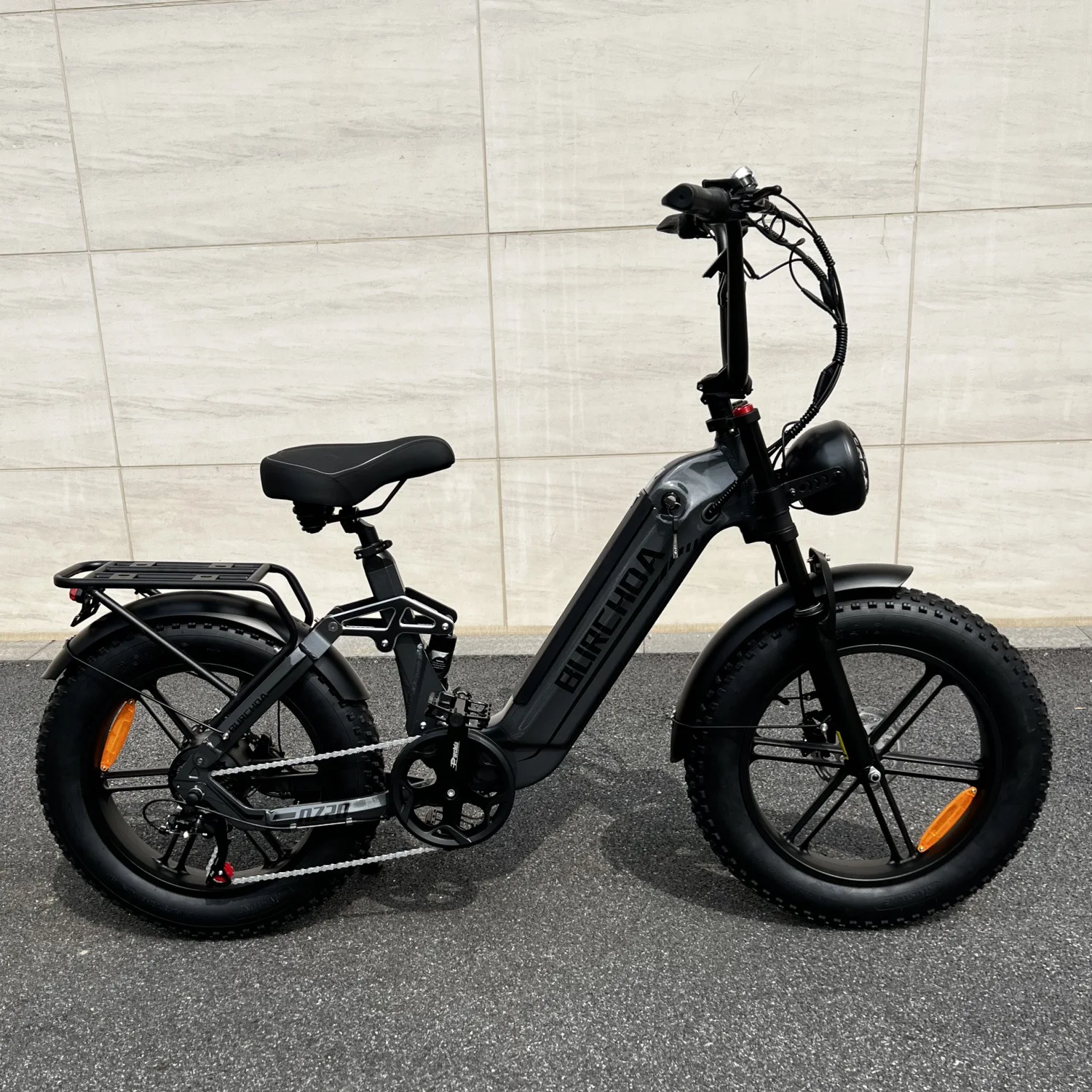 Overseas warehouse electric mountain bike 20 inch European Union spot delivery AZ20 pedal power bicycle oil brake 7 speed