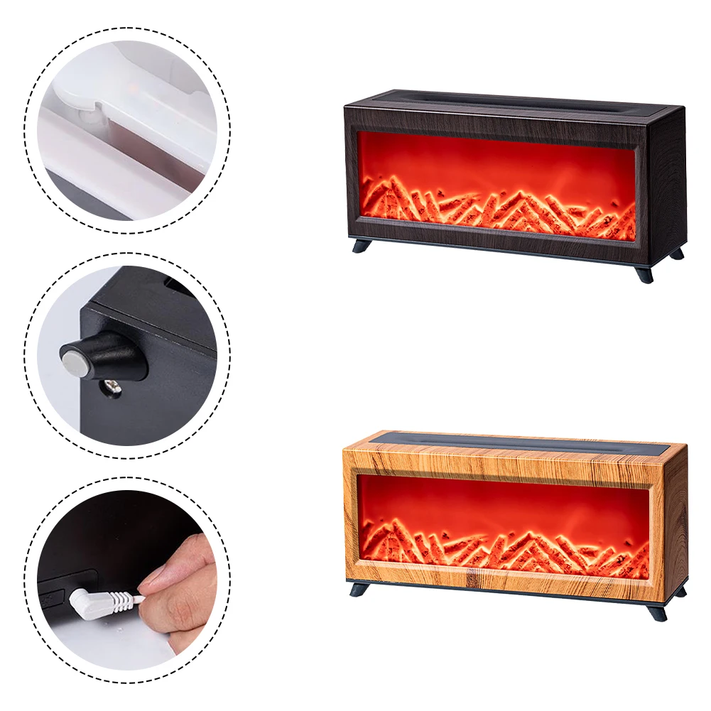 Intelligent 3D Atomized Fireplace With Colorful Steam Flame ECO Decorative Electric Water Vapor For Living Bedroom Home Decor ﻿