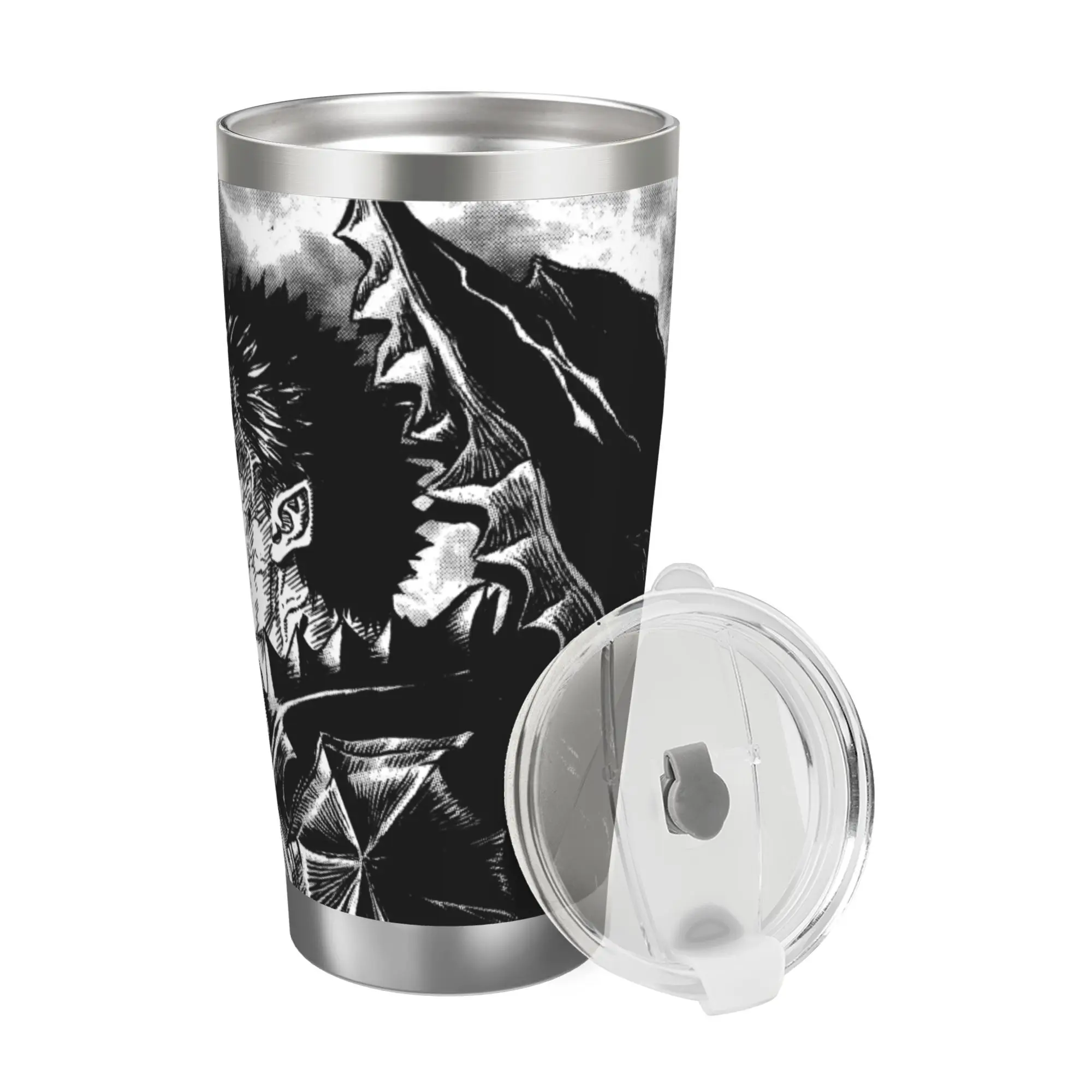 

Stainless 6.7in High 20oz Anime Insulated Cup, Berserk Bottle Stainless Double Wall Insulated Bottles with Straw ​ ​