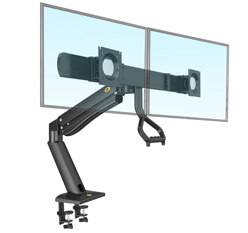 

NB32 F32 Gas Strut 24-32 inch Dual Screen Monitor Mount Bracket Desktop Sit Stand Workstation Load 2-15kgs