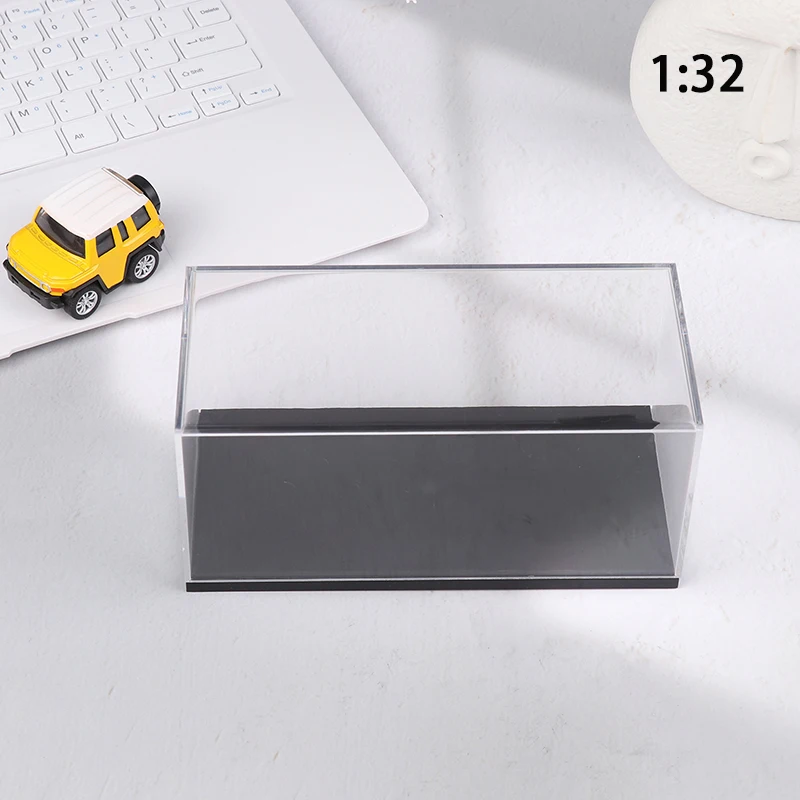 1:32 scatola di visualizzazione del modello di auto custodia protettiva trasparente custodia rigida per polvere acrilica 1 pz