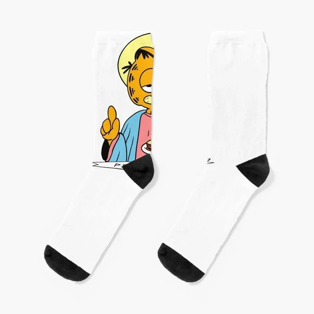 

The Passion of Christ (Lasagna Loving Cat) Socks short Crossfit Socks Women Men's