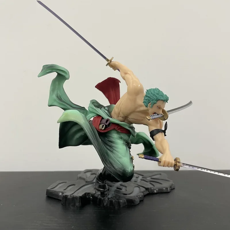 15cm Small Mini Roronoa Zoro Figure Anime One Piece Pvc Model Ornament Action Figure Toys For Boys Children's Birthday Gifts