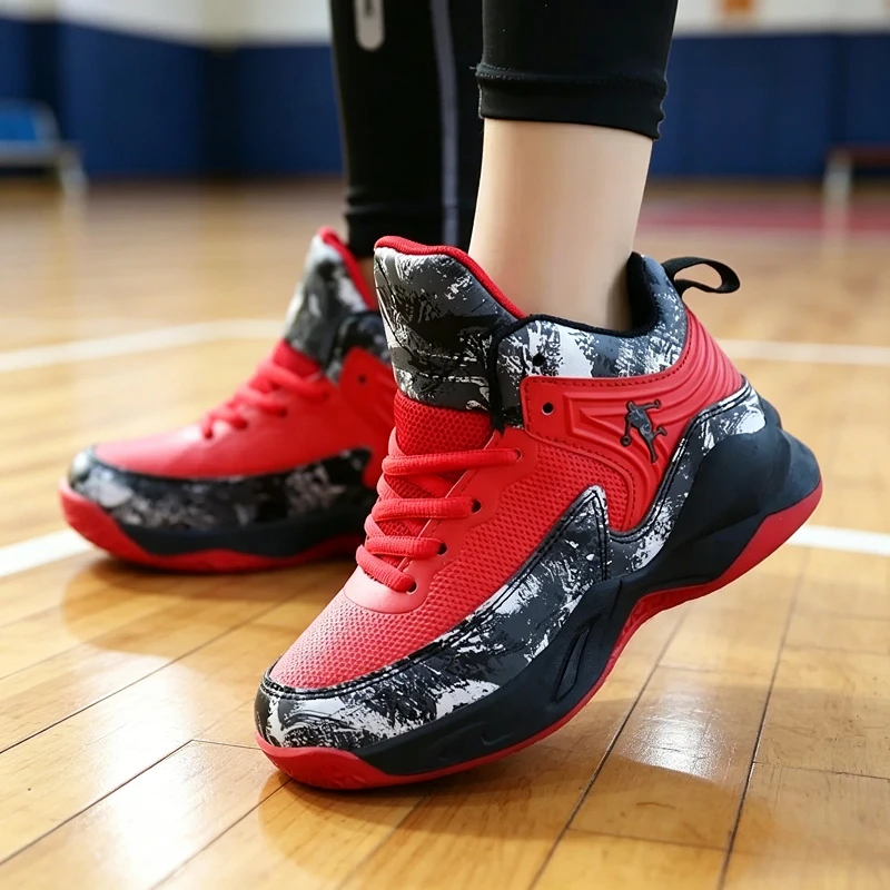 

Kids Sneakers Thick Sole Non-slip Children Sports Shoes 2026 New Boys Brand Basketball Shoes for Child Boy Basket Trainer Shoes