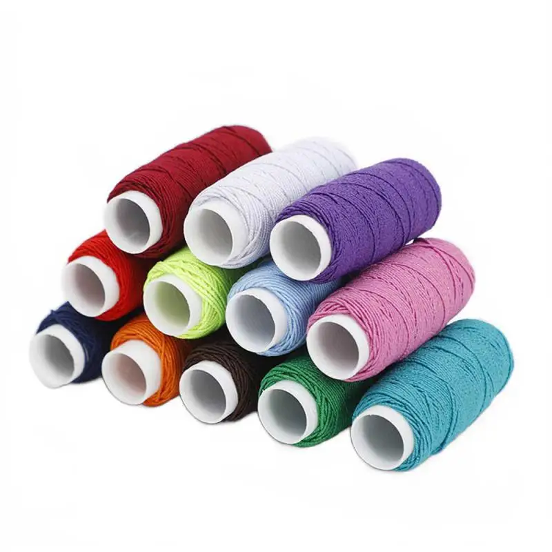 Colorful Elastic Threads for Sewing Machines 1roll Embroidery Sewing Thread Hand Sewing Thread Craft DIY Sewing Accessories