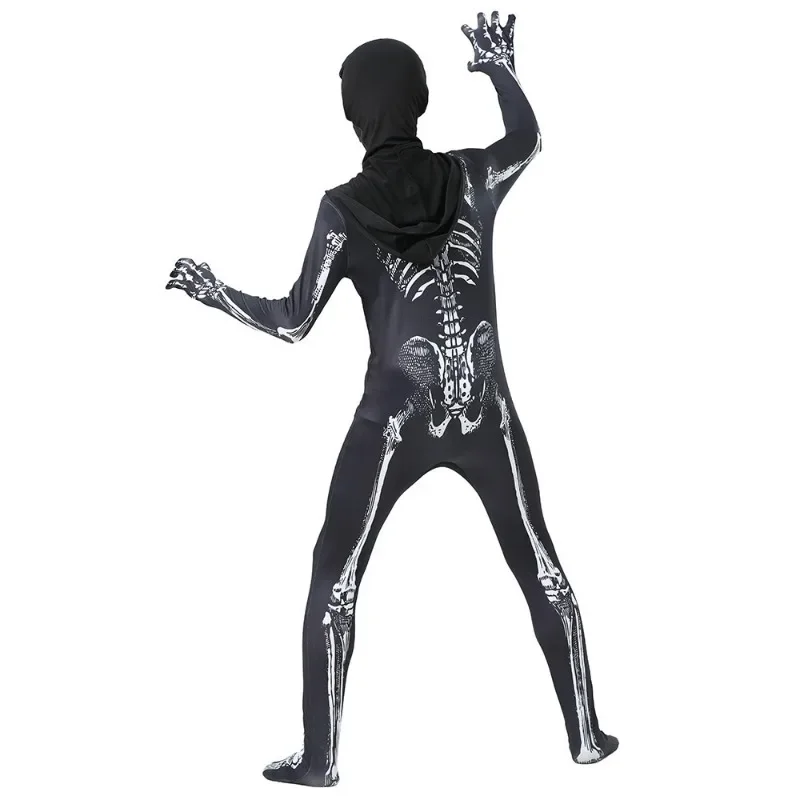 Christmas Scary Zombie Costume Skeleton Skull Cosplay Costume Suit Halloween Costume for Kids Adult Carnival Party Dress Up