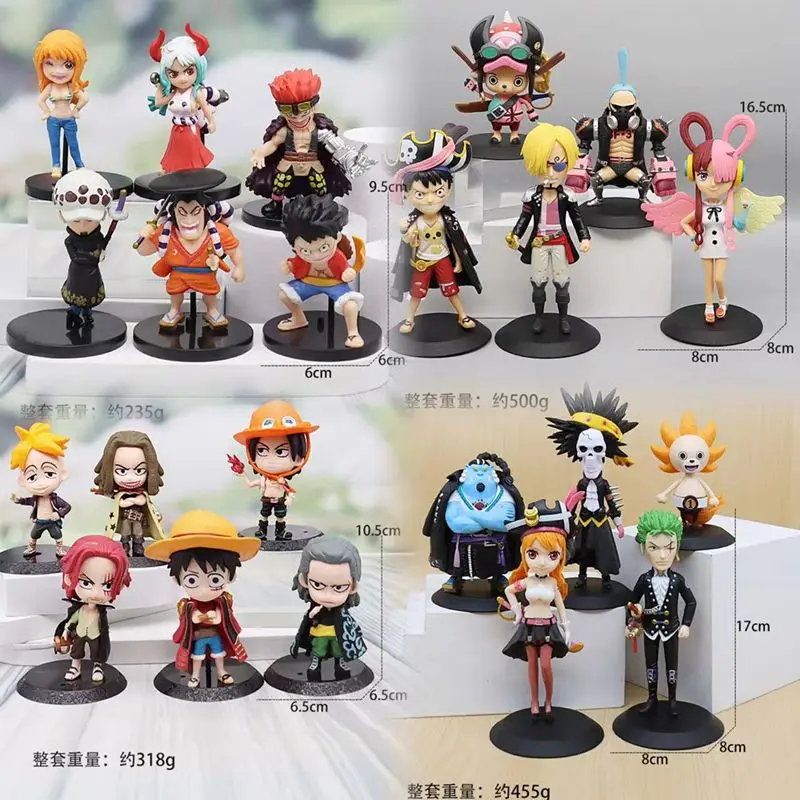 10cm One Piece Pvc Material Monkey D Luffy Theater Version Periphery Handmade Models Room Car Decoration Birthday Kids Toy Gift