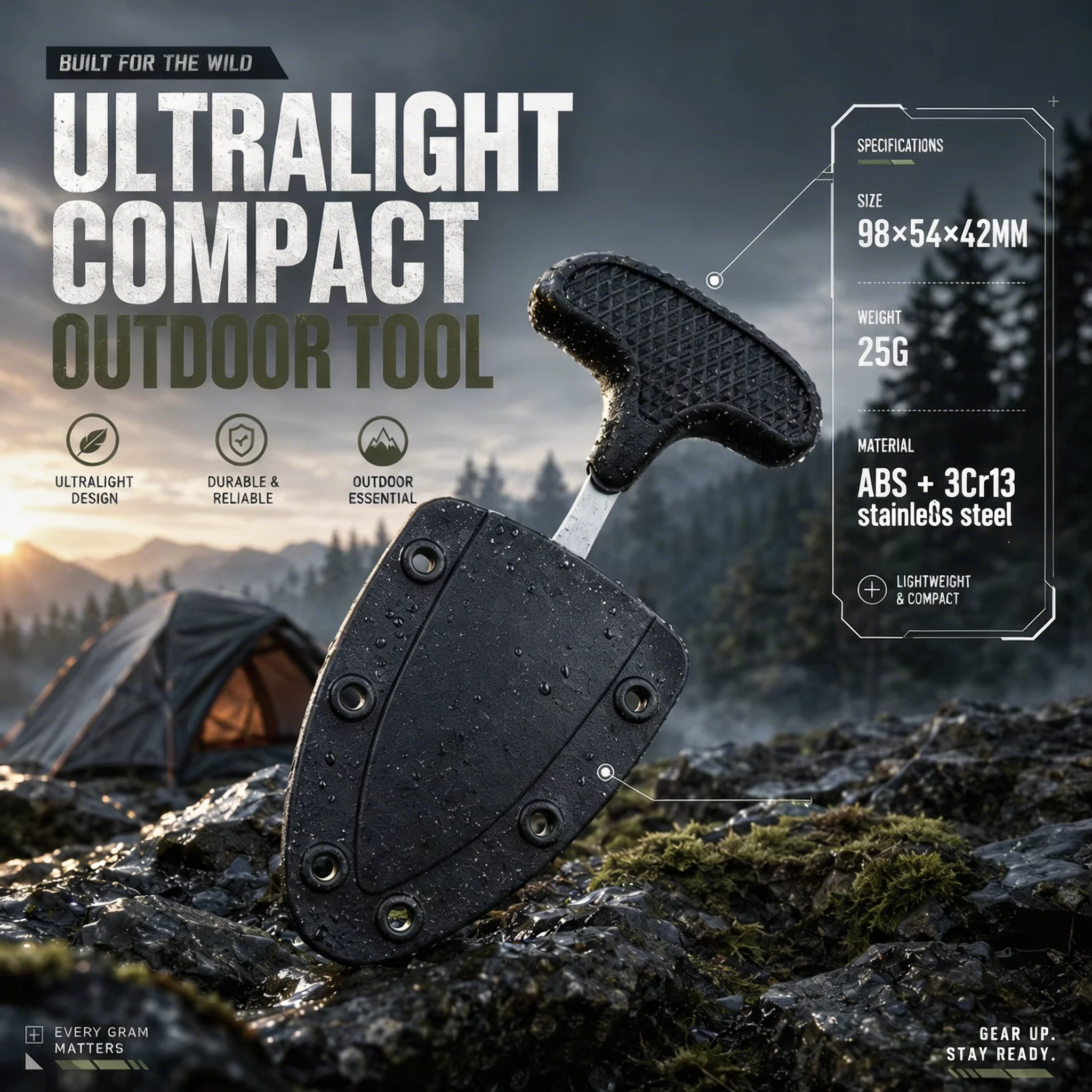 TINSOL 1PC Multifunctional Necklace Cutters Outdoor Camping Cutters Portable Cutters Hanging Necklace Portable Camping Multitool
