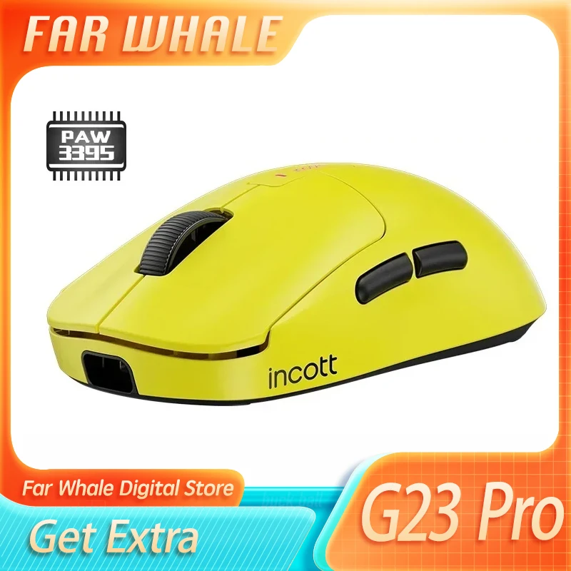 

Incott G23 Pro Wireless Mouse 8k Hot Swap Dual Mode Fast Chargr Paw3950 Custom Gaming Mouse Ergonomics Pc Gamer Accessories Gif