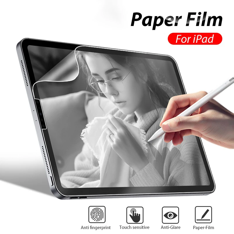 

Защитная пленка для iPad 10th 9th 8th 7th 6th 5th Mini 6 5 Air 5 4 3 2 1 Матовая бумажная защитная пленка для экрана iPad Pro 11 12.9