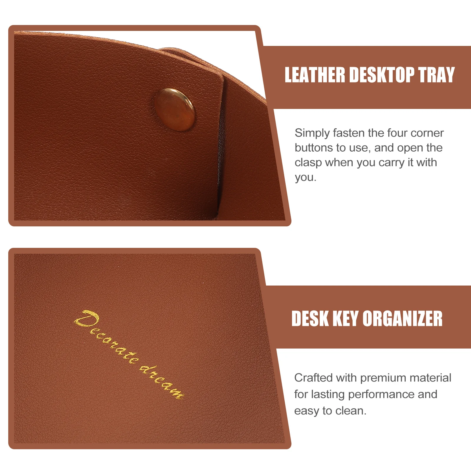 

Entryway Key Storage Tray Desktop Organizer Multifunction Storage Box for Coins Watch Jewelry Holder Desk Key Organizer