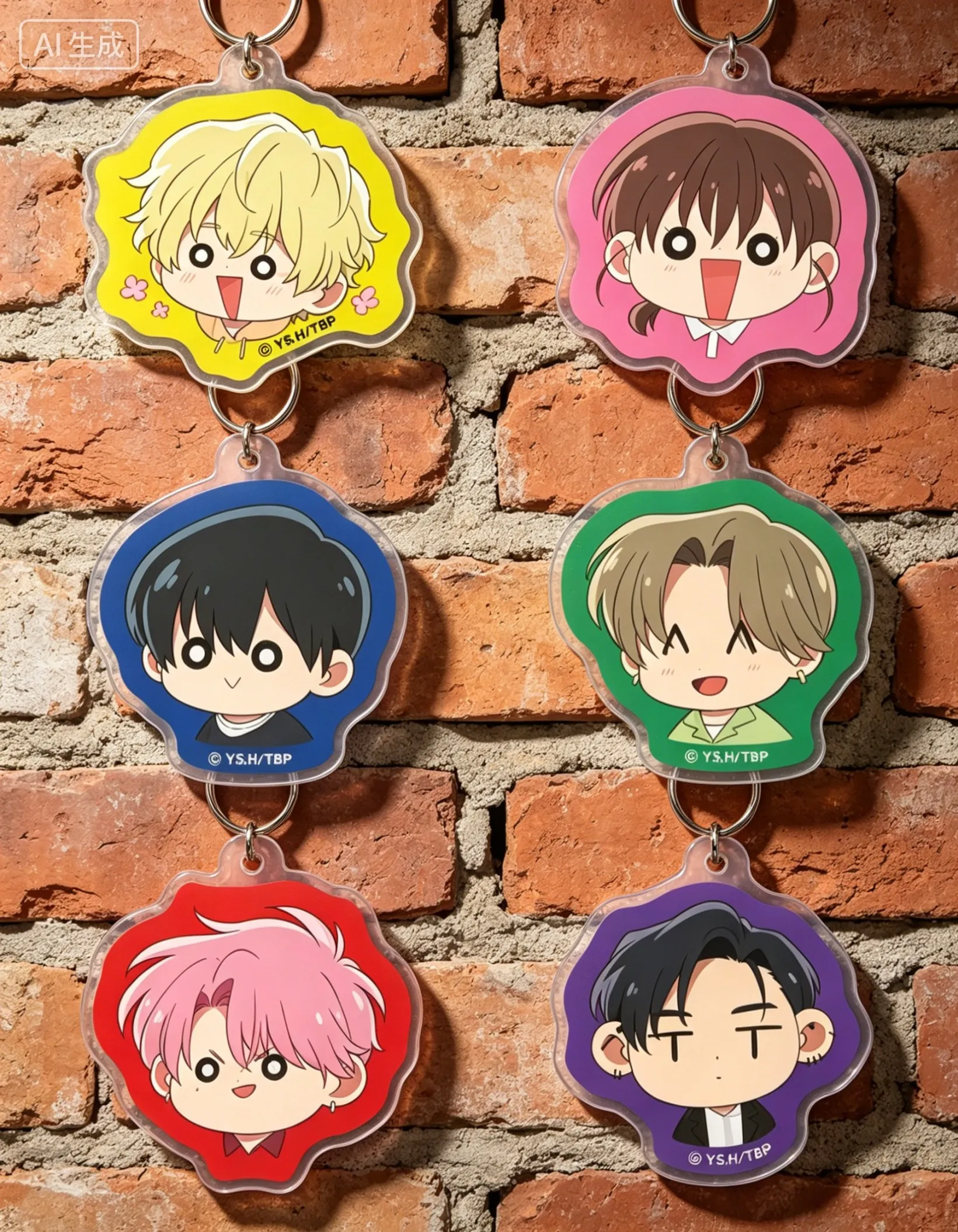Tamon's B-Side Fukuhara Tamon Ikei Original Version Q-style The Largest Share Acrylic Pendant Keychains Bag Decorations