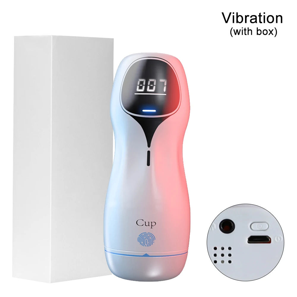 Automatic Sucking Male Masturbator Vibration Blowjob Machine Masturbation Cup Pocket Pussy Penis Pump SexToy Adult Goods for Men