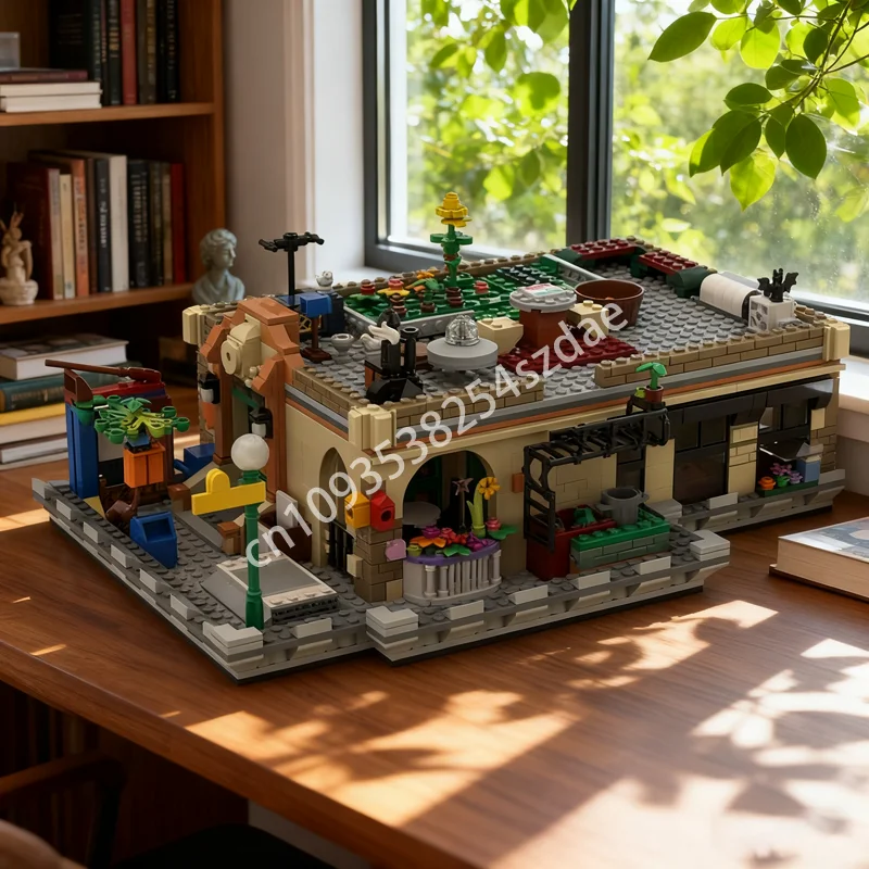 1481 قطعة MOC مجموعة السمسم وحدات نموذج اللبنات الهندسة المعمارية هدايا عيد الميلاد لتقوم بها بنفسك لعبة التعليم الإبداعي الطوب عيد ميلاد #1