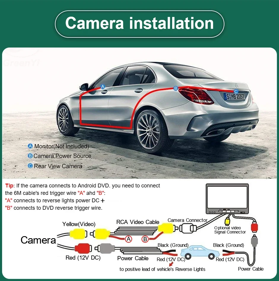 HD Rear View Reverse Backup Camera  AHD CVBS 720P/1080P for Opel Astra H J Corsa D Meriva A Vectra C Zafira Insignia view 6