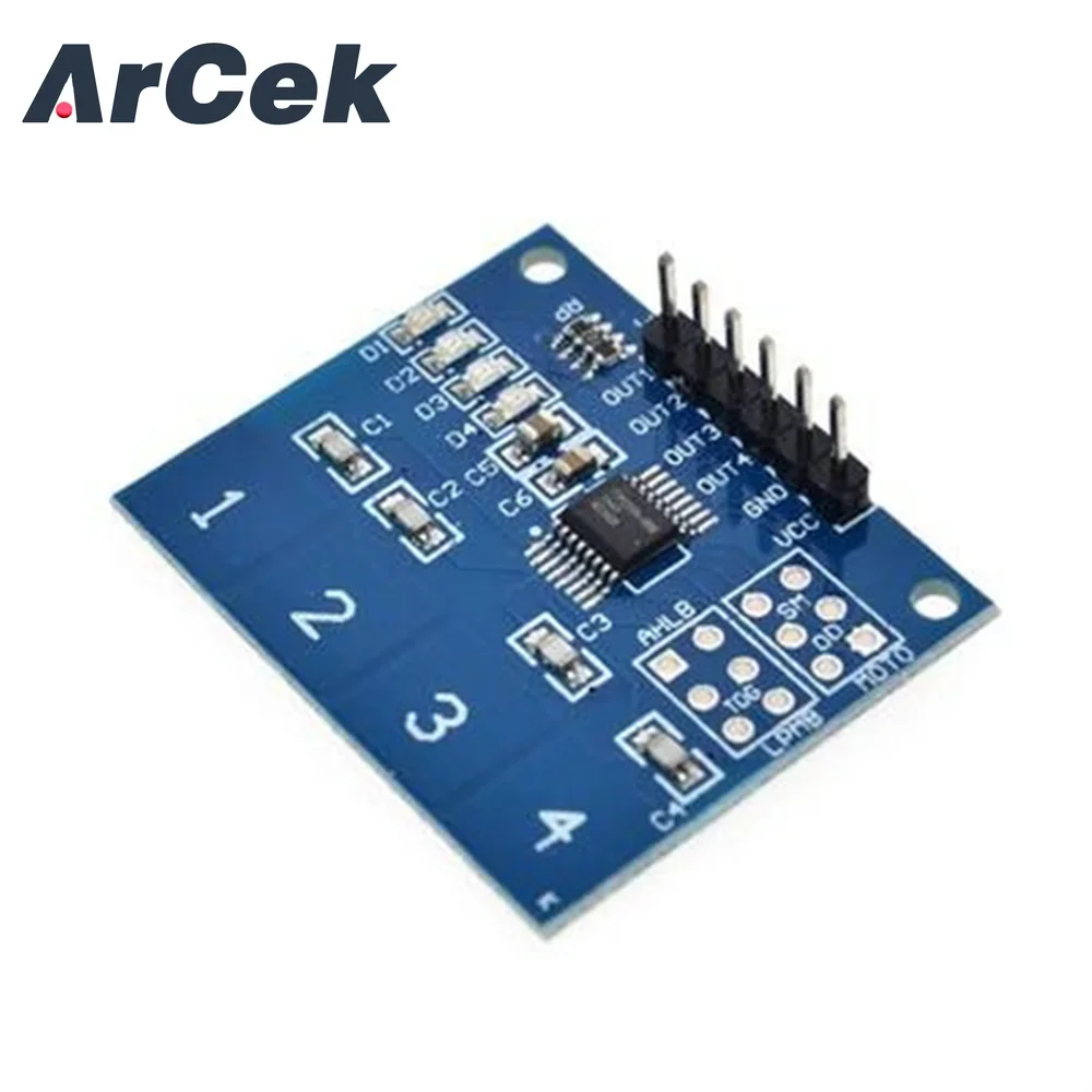 NEW 4 Channel Digital Touch Sensor Capacitive Switch Module Button For  TTP224