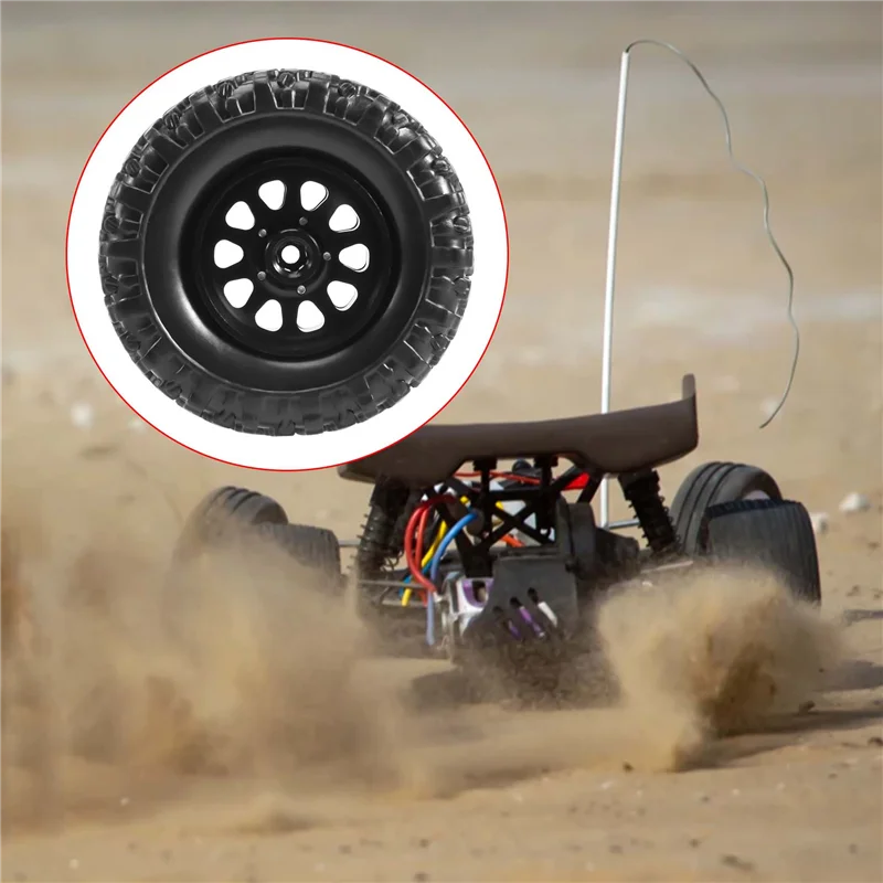 

4 шт. металлический обод ступицы колеса с замком и набор резиновых шин для WPL C14 C24 B14 B24 B36 MN D90 MN99S, детали для обновления радиоуправляемого автомобиля