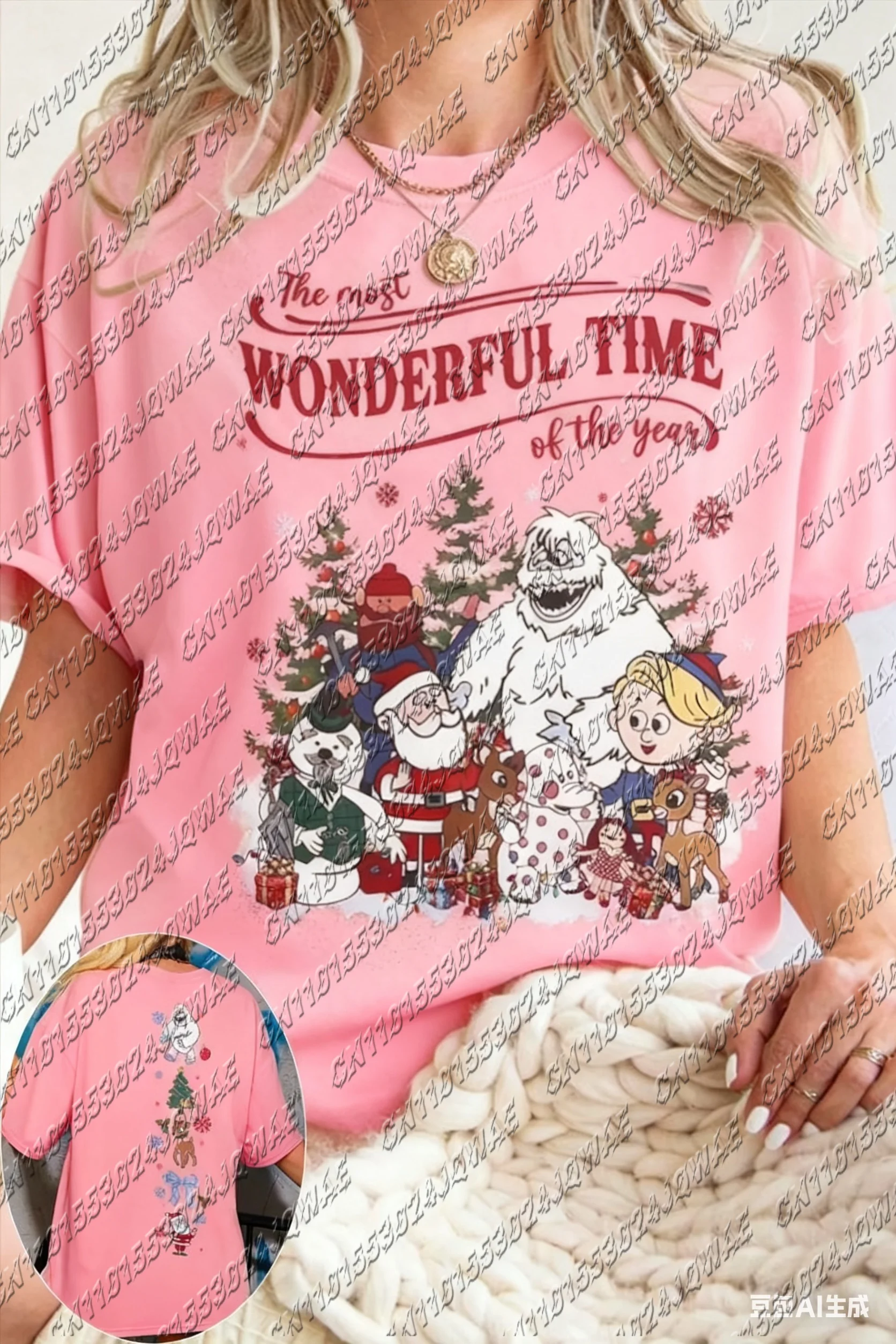 ديزني هالوين عيد الميلاد جديد لطيف خمر رودولف عيد الميلاد البلوز الرجال النساء أزياء عارضة زوجين قصيرة الأكمام تي شيرت