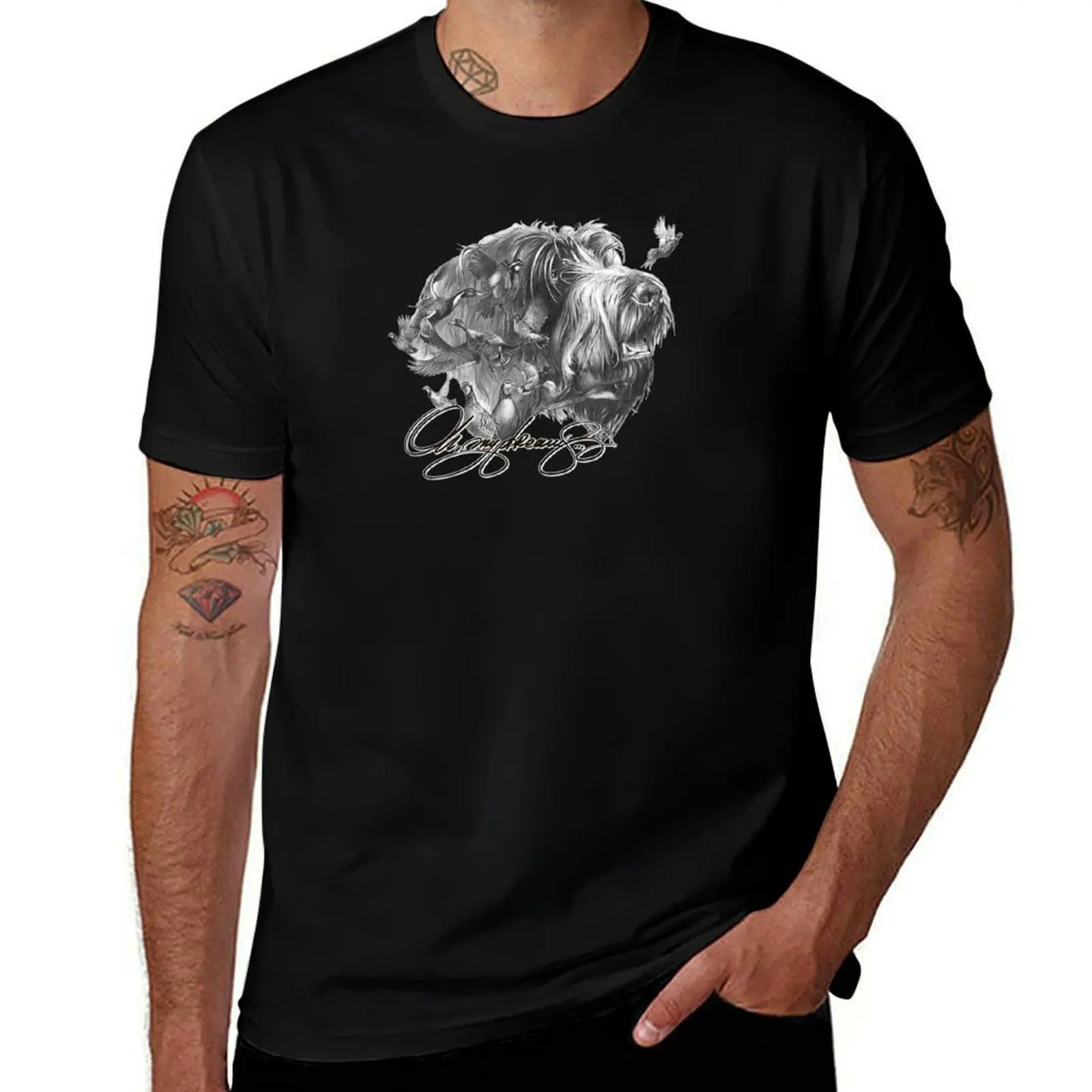 Oh My dream - Wirehaired Pointing Griffon T-Shirt t shirts for man slim fit T-Shirt