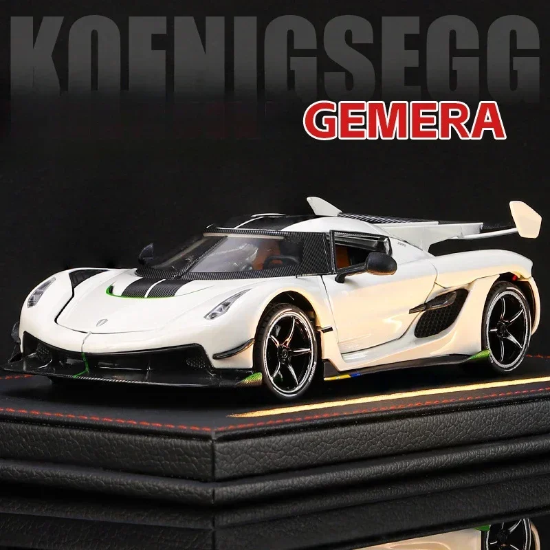 Koeni Supercar Model Casting Metal Toys Alloy 1/24 Diecast Vehicles Sound Light Kids Boy Gift Collectible Home Decor