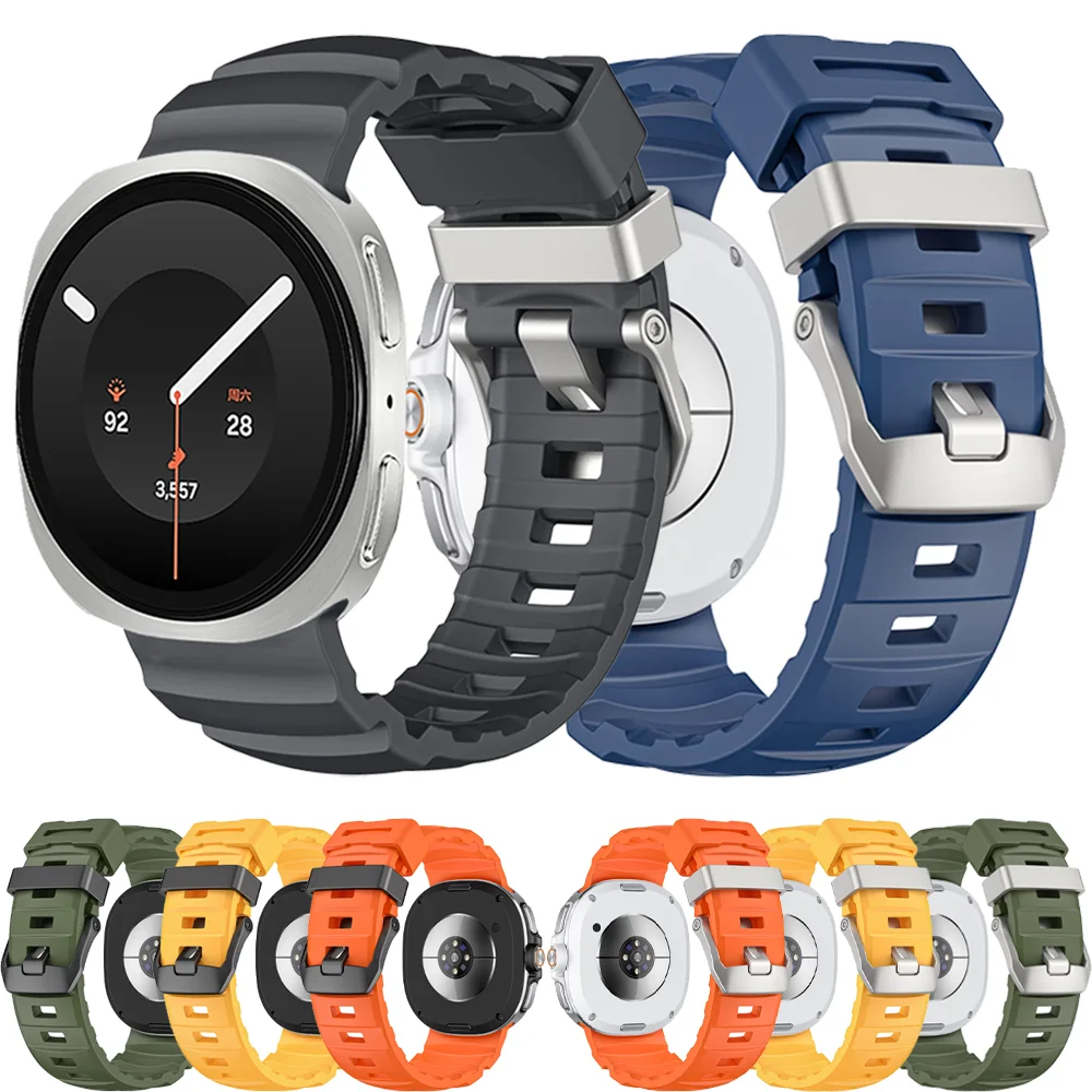 Trail Silicone Strap for Samsung Galaxy Watch 9 8 44mm 40mm Original Bracelet Watchband for Galaxy Watch 8Classic 46mm Accessory