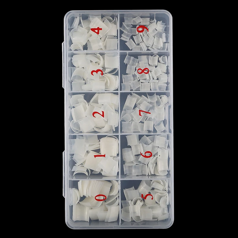 500Pcs Natural Artificial Nail Tips Tool For Nails Salon Supply Toe Nails Clear Acrylic Manicure False Nail Tips For Toes