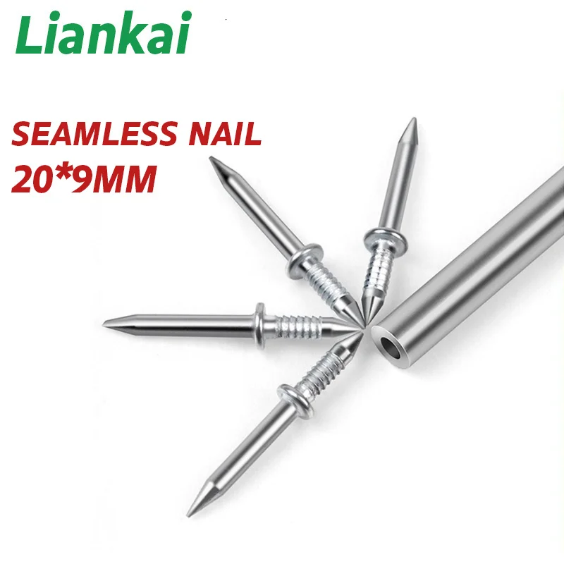 Liankai High-strength skirting line installation and fixation invisible two-way single-head seamless nail two-way horn nail