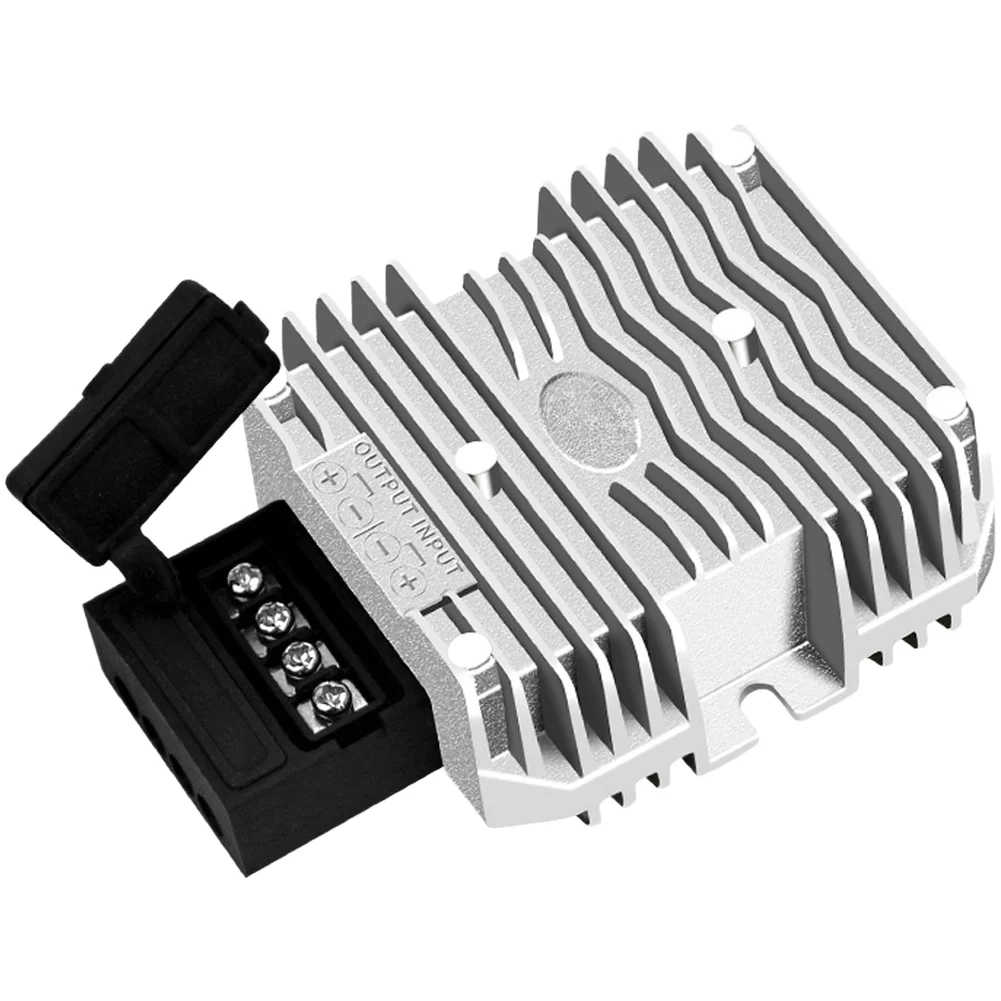 IP67 Rated Waterproof 24V to 12V 10A DC-DC Step Down Converter for Vehicles Boats Trailers and Industrial Equipment