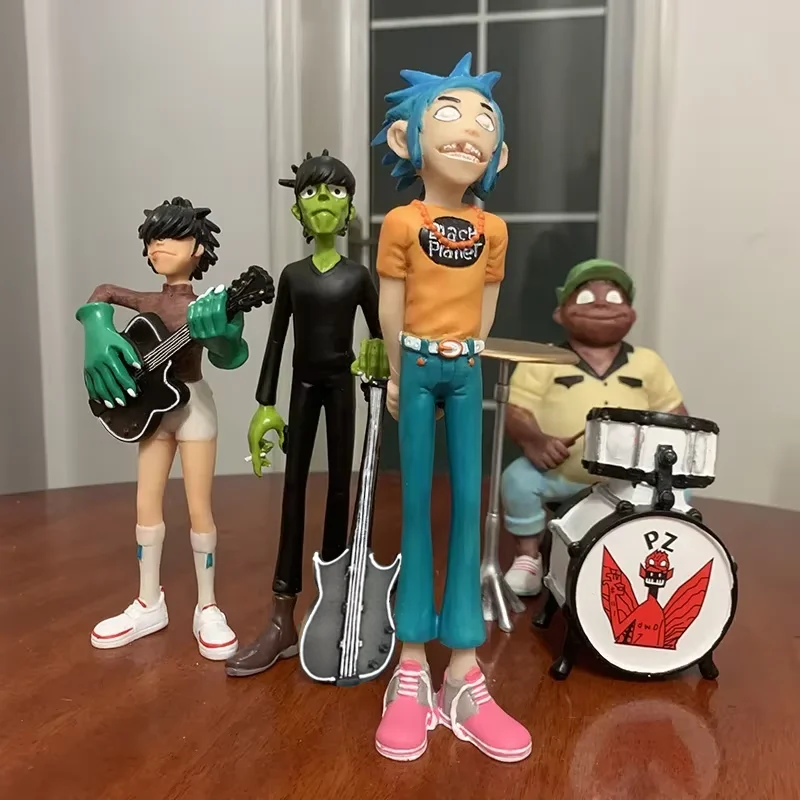 Gorillaz Band Action Figure Rock Band Lid Beeldje 2d Noodle Murdoc Russel Model Pop Figuren Speelgoed Voor Kinderen Geschenken