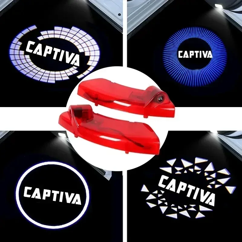 

2PCS Car styling Door LED Decoration Wireless Welcome Light Logo For Chevrolet Captiva 2007-2018 Sebring Lamp Ghost Shadow Light