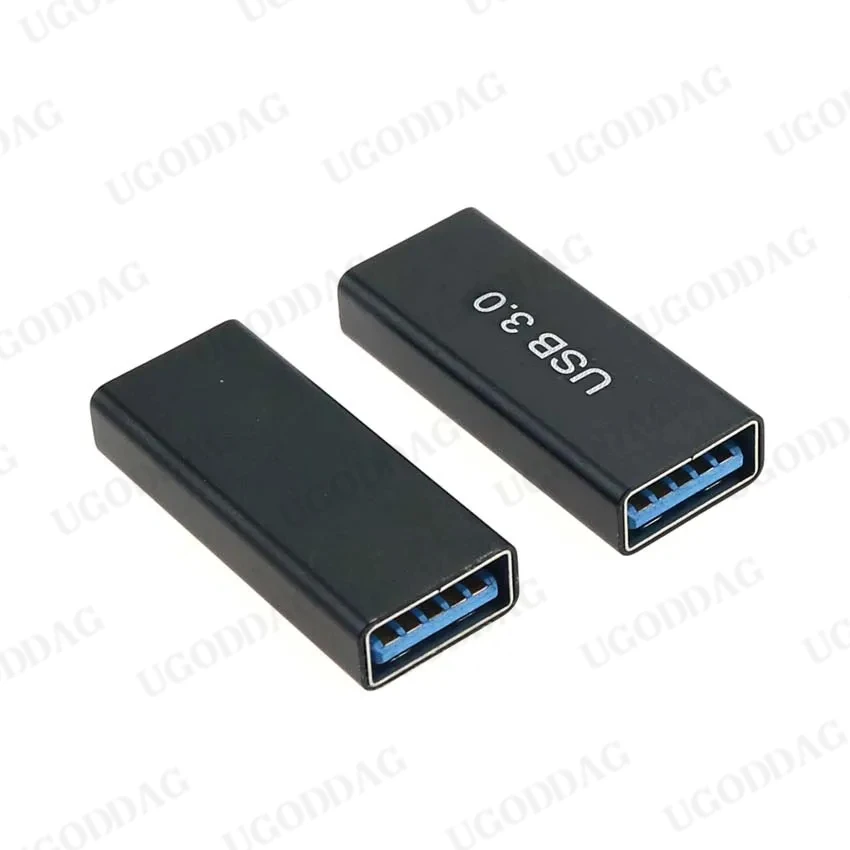 Konverter USB-A USB 3.0 konektor USB ke adaptor USB 5Gbps Gen1 jantan ke betina jantan konverter SSD kabel HDD ekstender colokan ekstensi USB 3.0