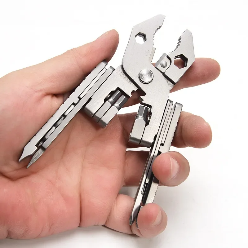 for Multifunctional 25 in 1 Pliers Wrench Screwdriver Stainless Steel Folding Portable Tool Pliers Outdoor Multifunctional