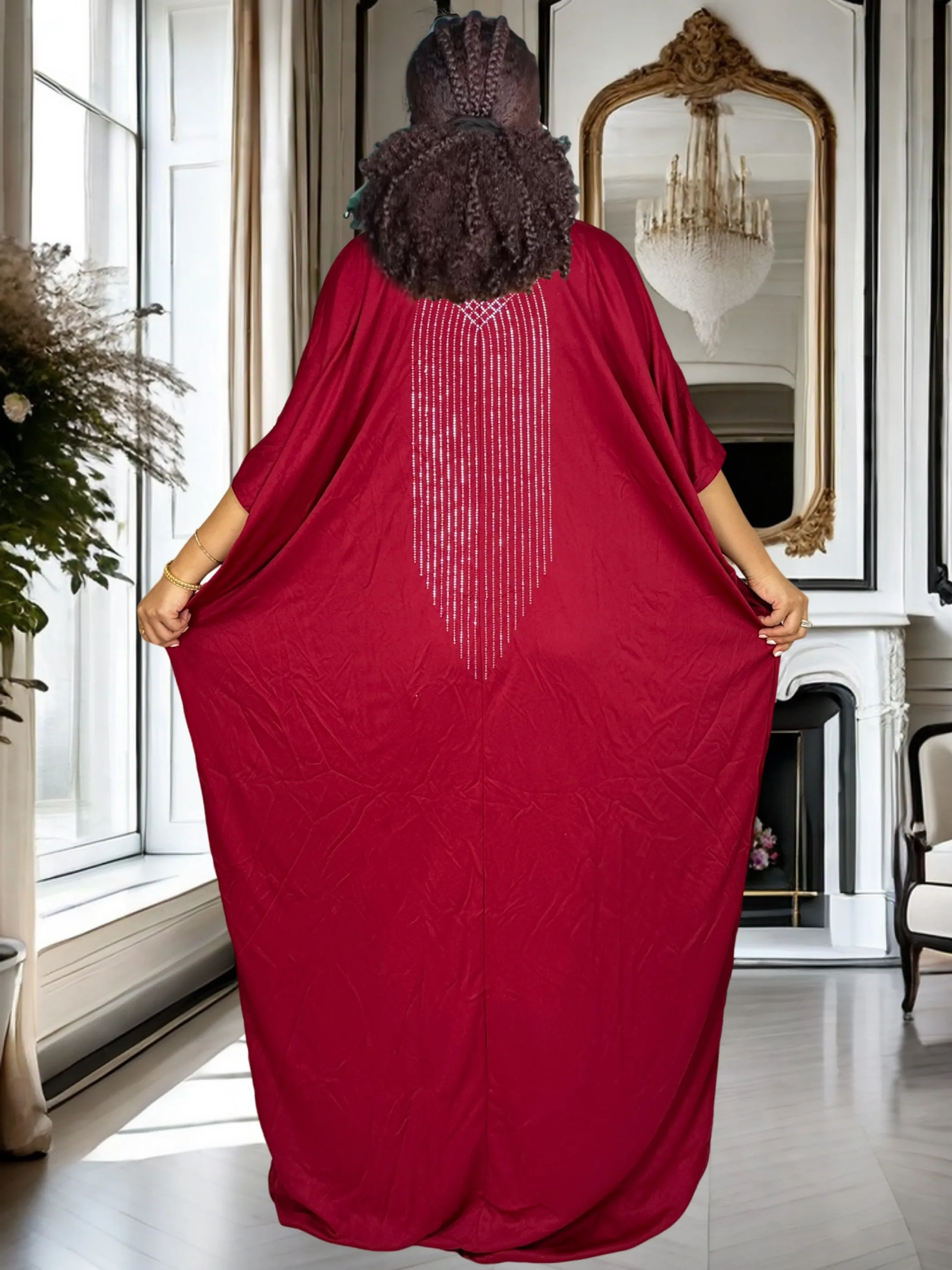 Women\'s Plus Size Traditional Middle Eastern Abaya, Polyester, Sleeveless, Floor-Length, Turkish Robe for All Seasons