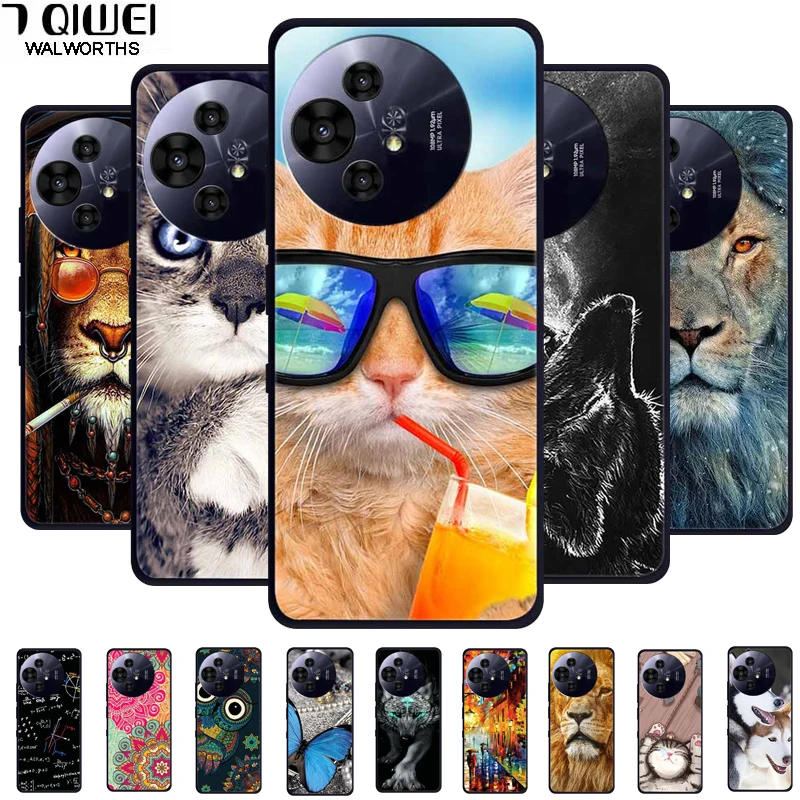 Para TCL 50 Pro NxtPaper 5G funda de silicona negra para 50 Pro NxtPaper carcasa protectora Coque para TCL 50 NxtPaper 5G fundas de TPU