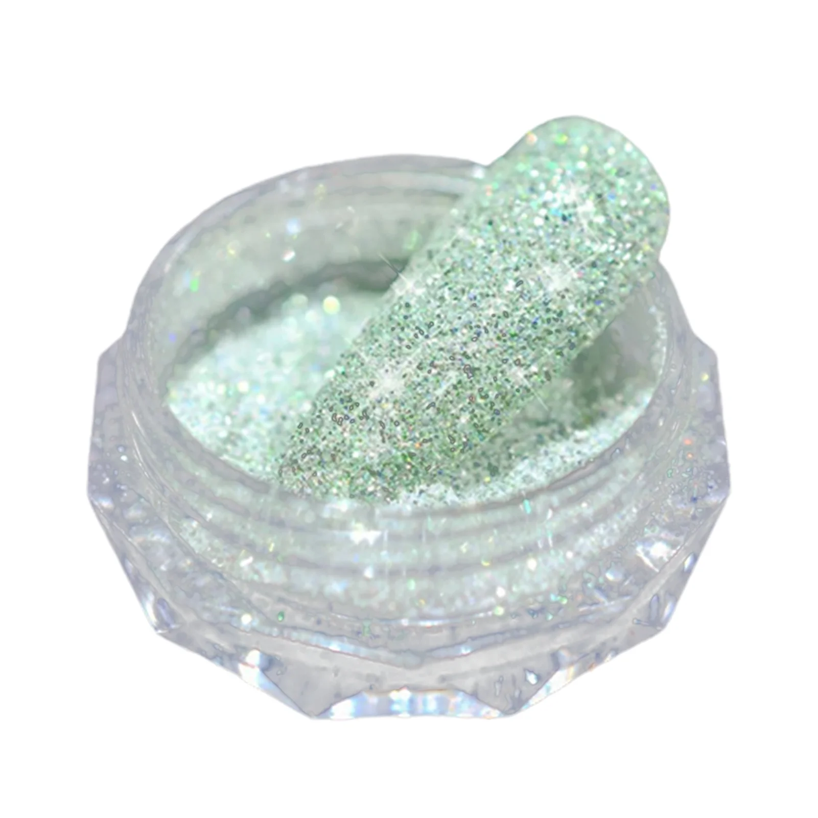 Polvo de purpurina para decoración de uñas, pigmento de lentejuelas para salón de manicura