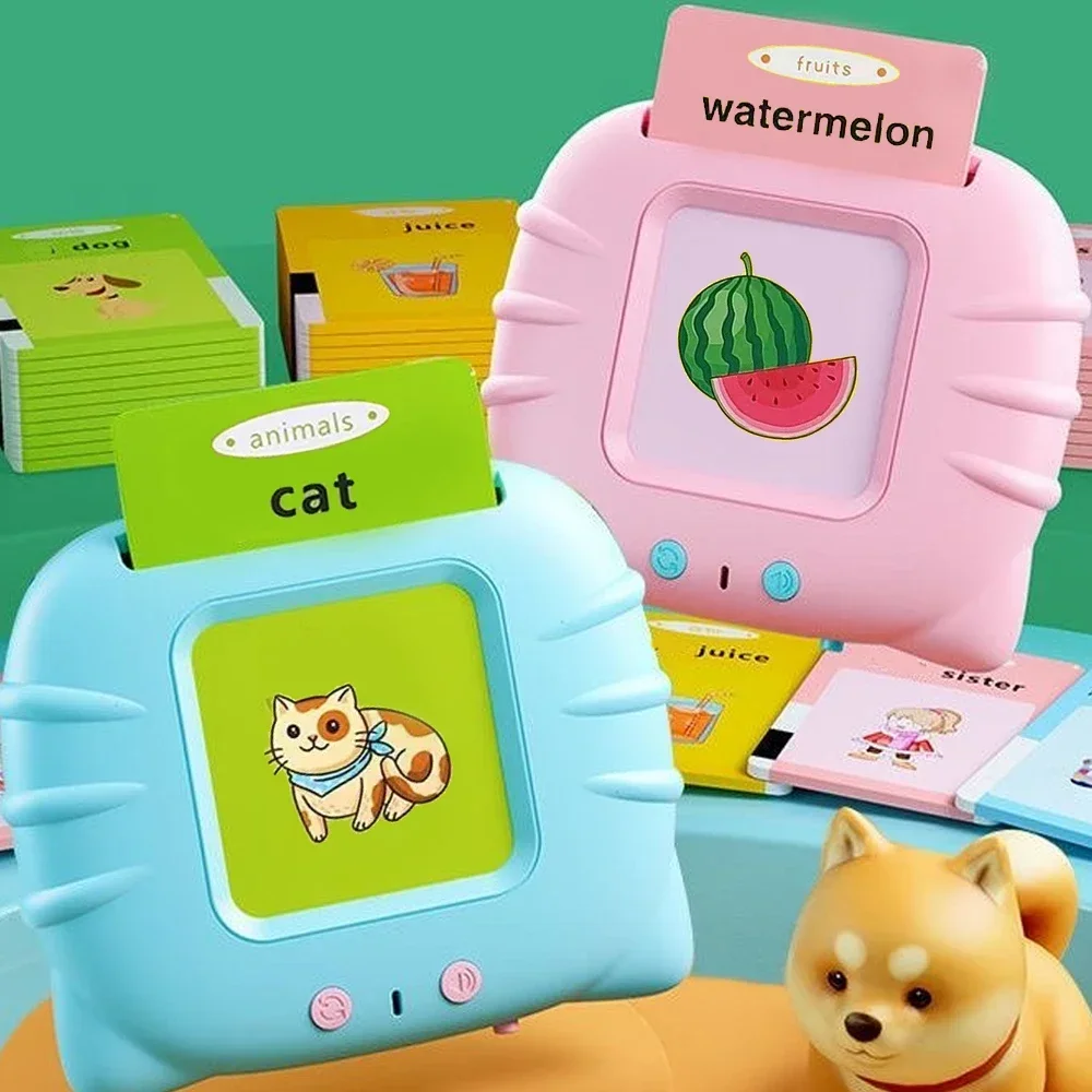 Early Education Flash Card Learning Toys Talking Flashcards for Kids Preschool English Electronic Audio Book Machine Gift image 2
