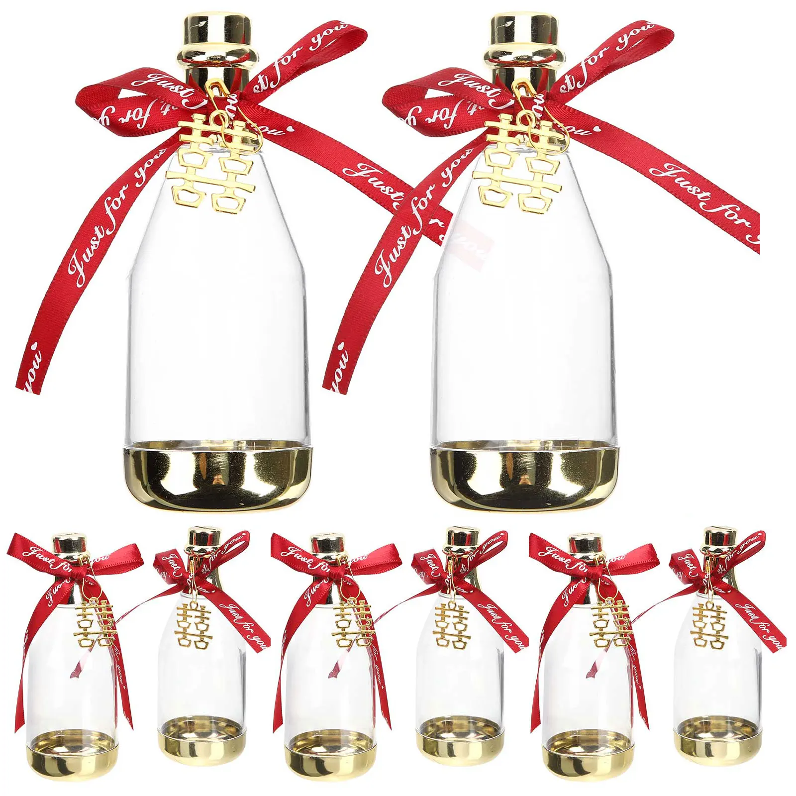 

12 Pcs Candy Box Party Decorations Treat Boxes Desktop Creative Bottle Wedding Favors Plastic Small