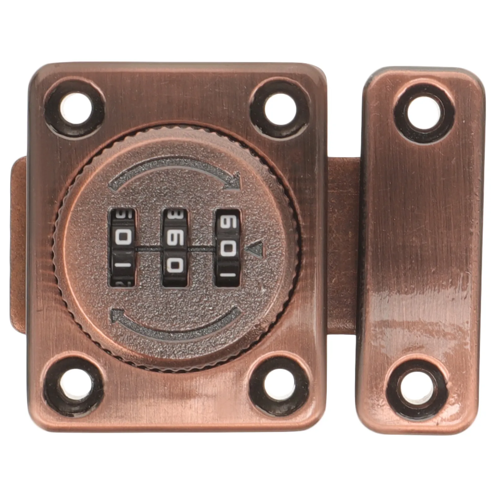 1Set Exquisite Polished Cabinet Lock Mechanical Combination Door Lock for Office Drawer Shoe Cabinet Mailbox Gym Locker Security