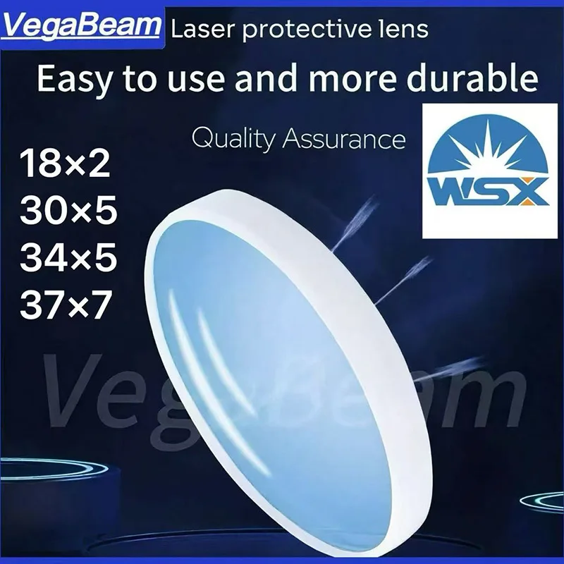 

WSX Original Protective Lens 30x5 4KW JGS1 Fused Silica Protection Lens 37X7mm 15KW for Raytools WSX BOCI Laser Protective lens