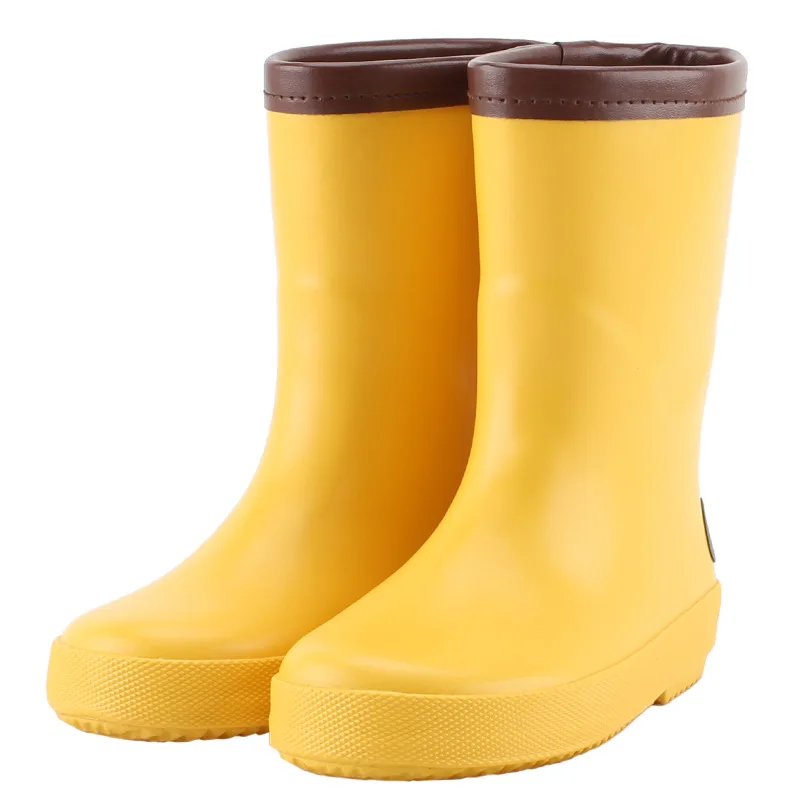 New Children Boys Girls Fashion Rubber Rain Boots Waterproof Non-slip Rainboots For Kids Child Outdoor Water Shoes Wellies Boots