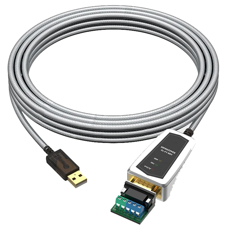 

USB to RS-485/422 serial cable,suitable for integration with Pan Tilt Head and PTZ cameras,etc.