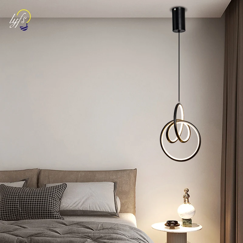 

LED Nordic Pendant Lights Hanging Lamp Indoor Lighting Home Decoration Bedroom Bedside Living Room Study Stairs Modern Lamp