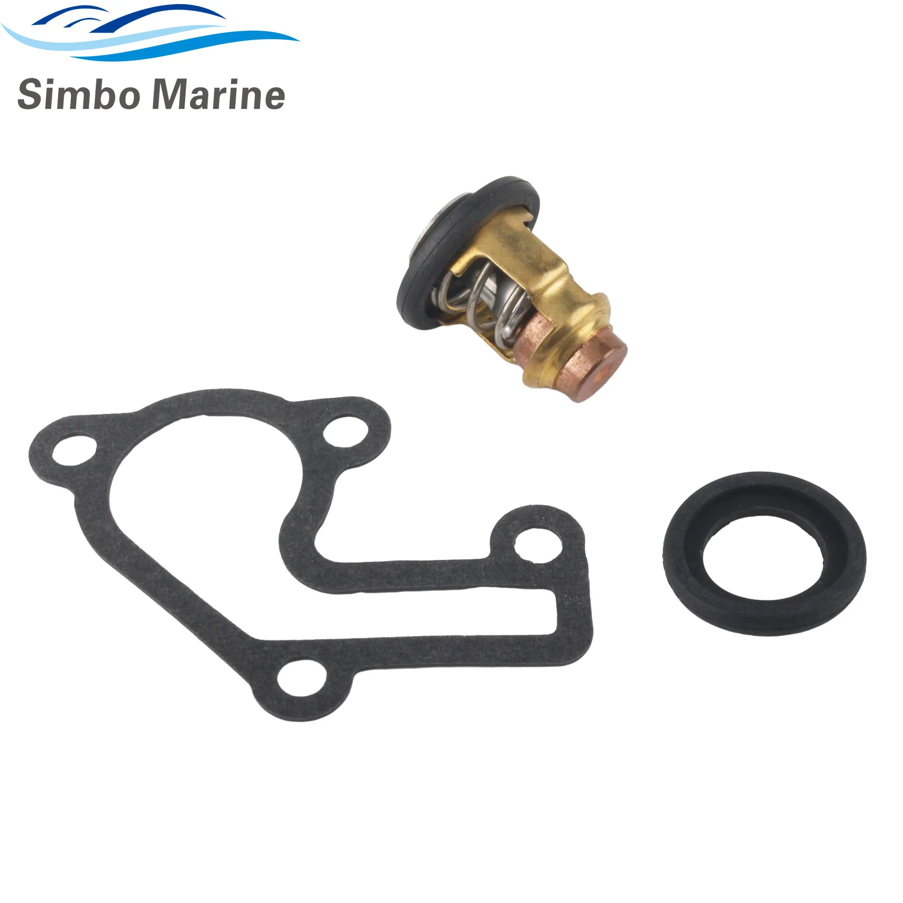 

6E5-12411-20 50℃ 122℉ Thermostat with Gasket 682-12414-A1 for Yamaha 3 6 8 9.9 15 HP V6 Outboard Engines 6E5-12411 688-12411