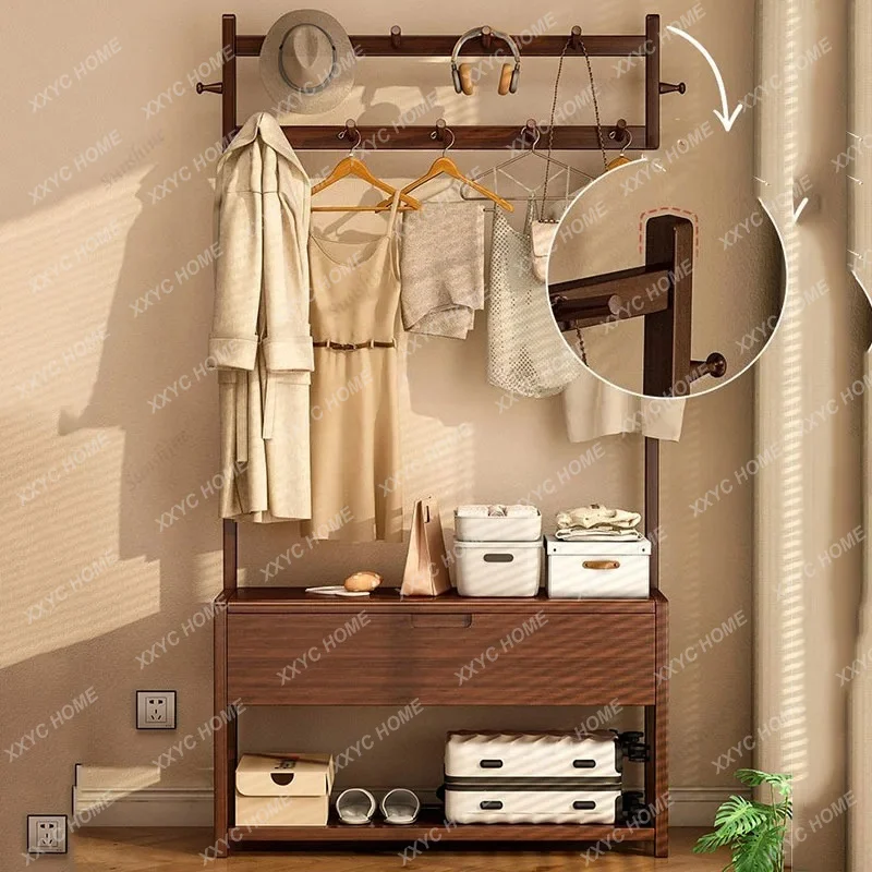 XX Minimalist Organizer Coat Racks Standing Storage Wooden Hallway Coat Racks Cabinet Floor Porte  Entrance Hall Furniture