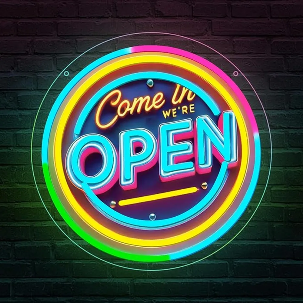 Visual Feast Unique Neon Sign Captivate Attention Elevate Atmosphere Soft Glow To Surroundings Safe